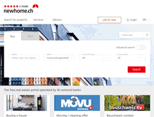 Tablet Screenshot of newhome.ch